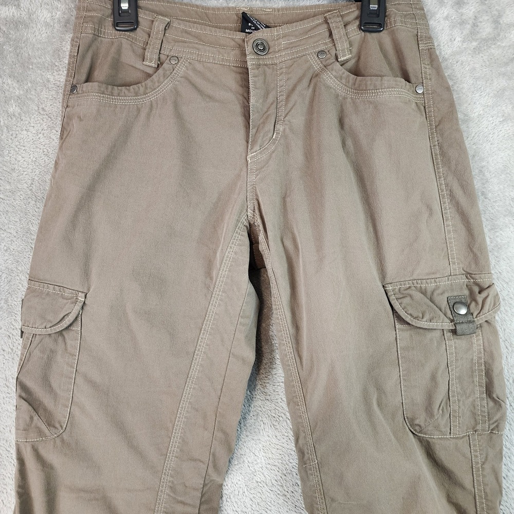 Kuhl Cargo Pants Womens 8 Reg Brown Vintage Patina Dye Stretch Hiking‎ Outdoor - Picture 7 of 13